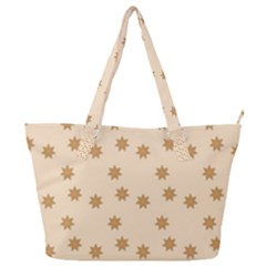 Pattern Gingerbread Star Full Print Shoulder Bag by Simbadda