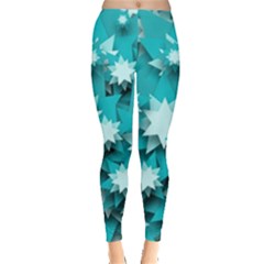 Stars Christmas Ice Decoration Leggings  by Simbadda