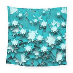 Stars Christmas Ice Decoration Square Tapestry (large)