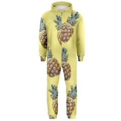 Pineapples Fruit Pattern Texture Hooded Jumpsuit (men)  by Simbadda