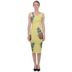 Pineapples Fruit Pattern Texture Sleeveless Pencil Dress