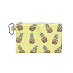 Pineapples Fruit Pattern Texture Canvas Cosmetic Bag (small) by Simbadda