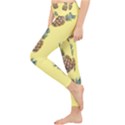 Pineapples Fruit Pattern Texture Lightweight Velour Classic Yoga Leggings View3