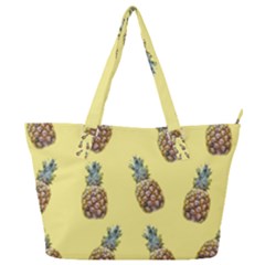 Pineapples Fruit Pattern Texture Full Print Shoulder Bag