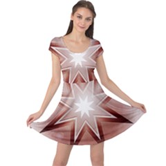 Star Christmas Festival Decoration Cap Sleeve Dress by Simbadda