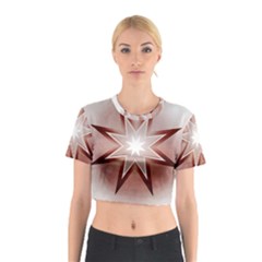 Star Christmas Festival Decoration Cotton Crop Top by Simbadda