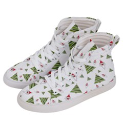 Christmas Santa Claus Decoration Men s Hi-top Skate Sneakers by Simbadda