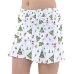 Christmas Santa Claus Decoration Tennis Skirt