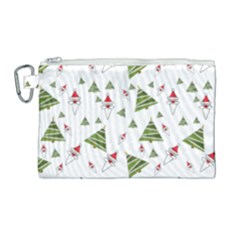 Christmas Santa Claus Decoration Canvas Cosmetic Bag (large)