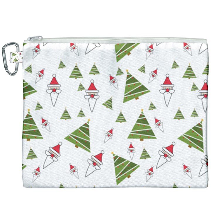 Christmas Santa Claus Decoration Canvas Cosmetic Bag (XXXL)