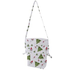 Christmas Santa Claus Decoration Folding Shoulder Bag by Simbadda