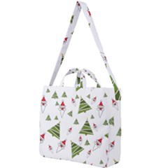 Christmas Santa Claus Decoration Square Shoulder Tote Bag