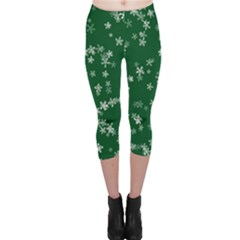 Template Winter Christmas Xmas Capri Leggings 