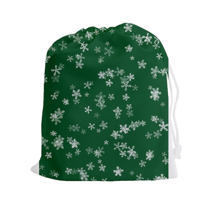 Template Winter Christmas Xmas Drawstring Pouch (XXL)