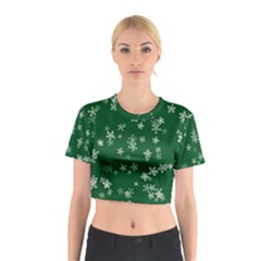 Template Winter Christmas Xmas Cotton Crop Top by Simbadda