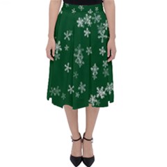 Template Winter Christmas Xmas Classic Midi Skirt