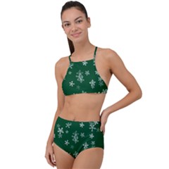 Template Winter Christmas Xmas High Waist Tankini Set by Simbadda