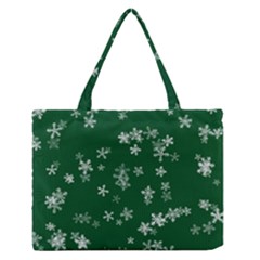 Template Winter Christmas Xmas Zipper Medium Tote Bag