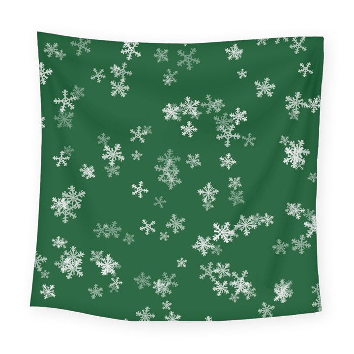 Template Winter Christmas Xmas Square Tapestry (Large)