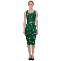 Template Winter Christmas Xmas Sleeveless Pencil Dress by Simbadda