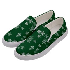 Template Winter Christmas Xmas Men s Canvas Slip Ons