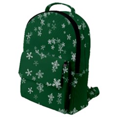 Template Winter Christmas Xmas Flap Pocket Backpack (small)