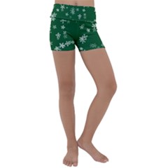 Template Winter Christmas Xmas Kids  Lightweight Velour Yoga Shorts