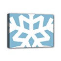 Snowflake Snow Flake White Winter Mini Canvas 7  x 5  (Stretched) View1