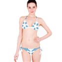 Snowflake Snow Flake White Winter Classic Bikini Set View3