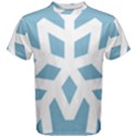 Snowflake Snow Flake White Winter Men s Cotton Tee View1