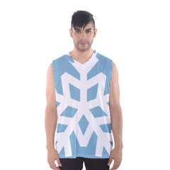 Snowflake Snow Flake White Winter Men s Basketball Tank Top