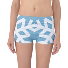 Snowflake Snow Flake White Winter Boyleg Bikini Bottoms