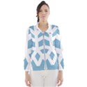 Snowflake Snow Flake White Winter Windbreaker (Women) View1