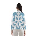 Snowflake Snow Flake White Winter Windbreaker (Women) View2