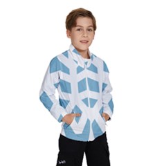 Snowflake Snow Flake White Winter Windbreaker (kids)