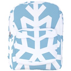 Snowflake Snow Flake White Winter Full Print Backpack