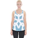 Snowflake Snow Flake White Winter Piece Up Tank Top View1