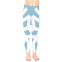 Snowflake Snow Flake White Winter Kids  Legging View1