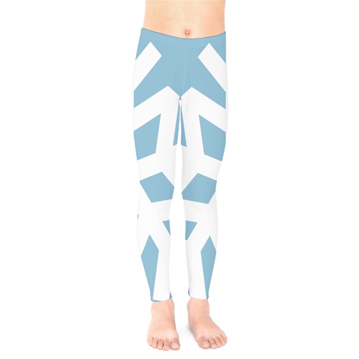 Snowflake Snow Flake White Winter Kids  Legging