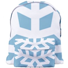 Snowflake Snow Flake White Winter Giant Full Print Backpack