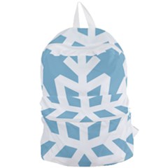 Snowflake Snow Flake White Winter Foldable Lightweight Backpack