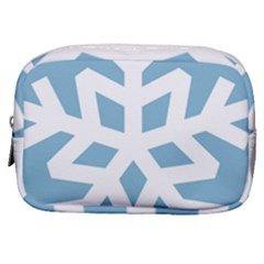 Snowflake Snow Flake White Winter Make Up Pouch (small)