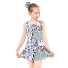 Sledscape Kids  Skater Dress Swimsuit by chellerayartisans