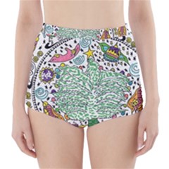 Snowglobe High-waisted Bikini Bottoms by chellerayartisans