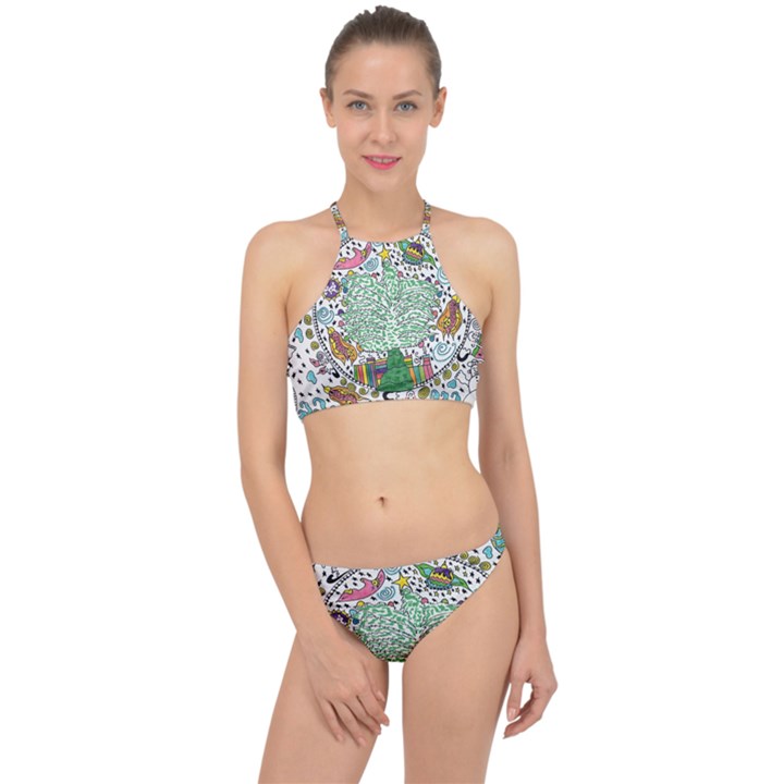 Snowglobe Racer Front Bikini Set