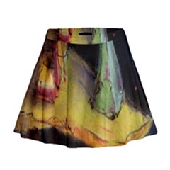 Cosmicchristmastree Mini Flare Skirt by chellerayartisans