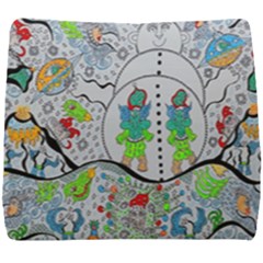 Supersonic Volcano Snowman Seat Cushion by chellerayartisans