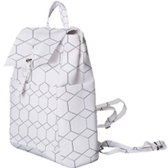 Honeycomb Pattern Black And White Buckle Everyday Backpack