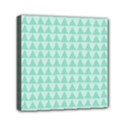 Mint Triangle shape pattern Mini Canvas 6  x 6  (Stretched) View1