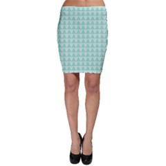 Mint Triangle Shape Pattern Bodycon Skirt by picsaspassion